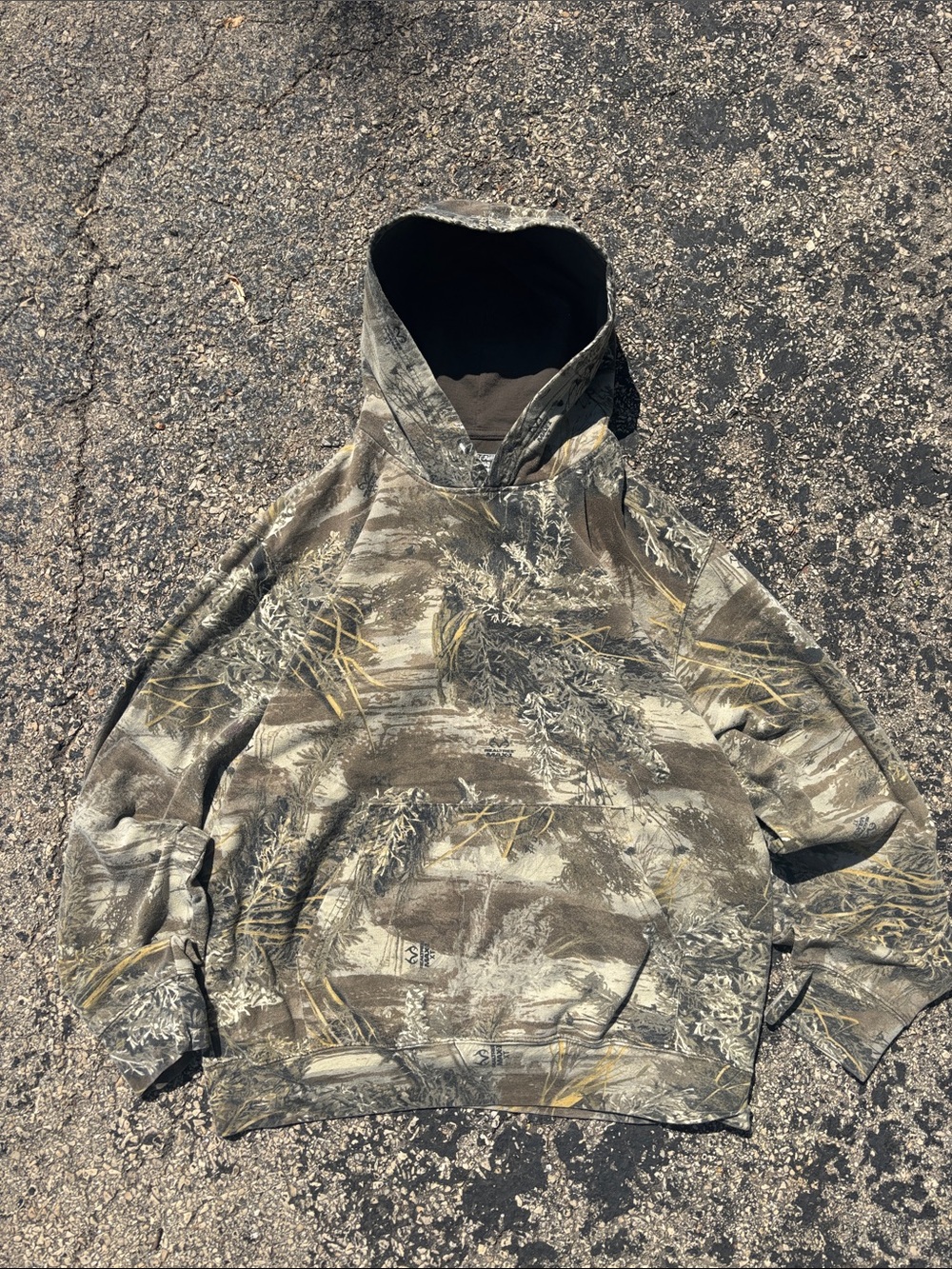 Vintage Realtree Camo Men’s Large Fleece Pullover Hoodie